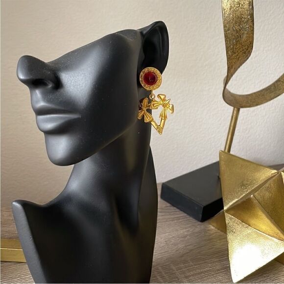 Vintage style earrings M246 - Picture 4 of 6